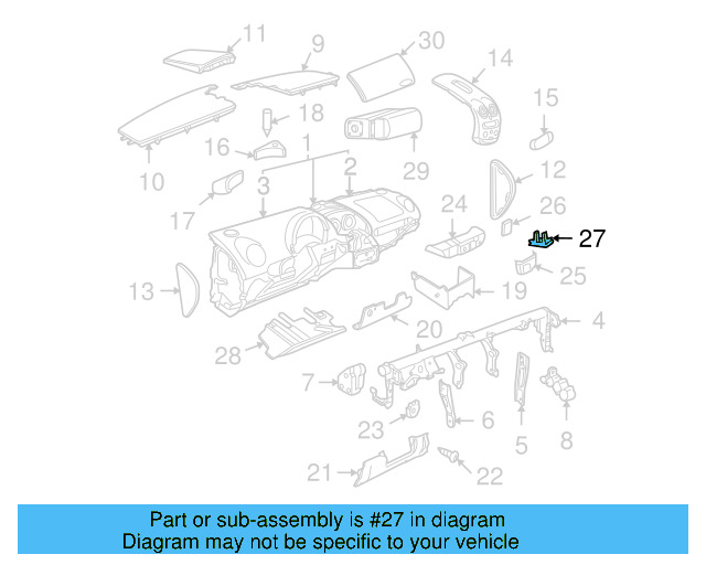 Switch Housing Mount 1C0-919-136 - View 2