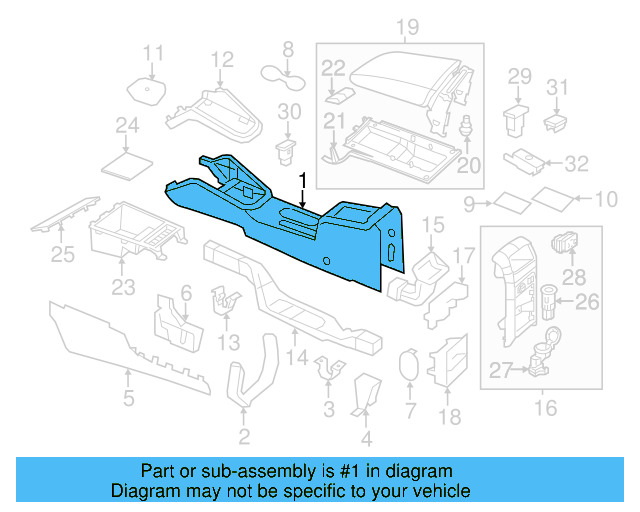 Console Body 5C7-863-241-AE-82V - View 4
