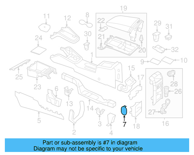 Console Mat 1K0-863-328-A-31X - View 8
