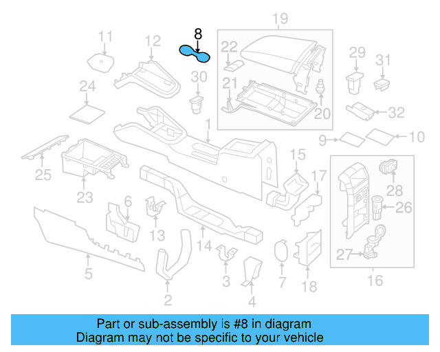 Console Mat 5C6-863-301-A-82V - View 13