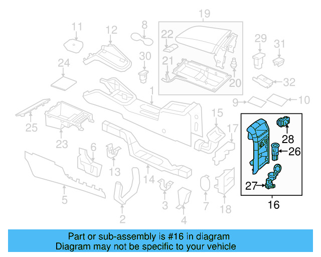 Console Lid 5C6-864-207-OPR