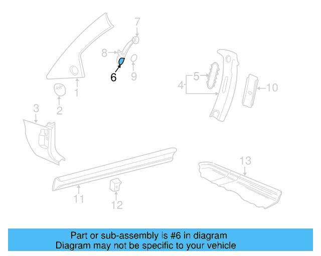 Interior Grab Bar 861-857-611-3PT
