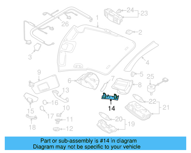 Grip Handle Bracket 1C0-867-137-A
