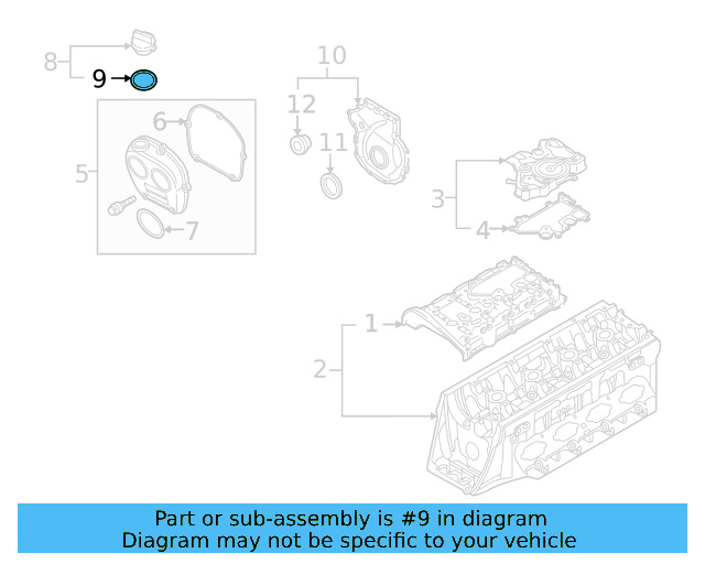Filler Cap Gasket 036-115-111-B - View 72