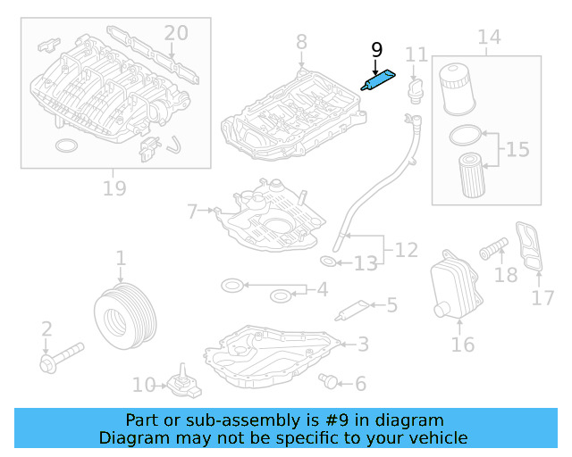 Upper Oil Pan Sealer D-176-501-A1 - View 17
