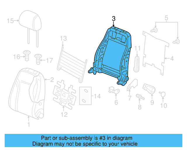 Seat Back Frame 5C6-881-046-G - View 5