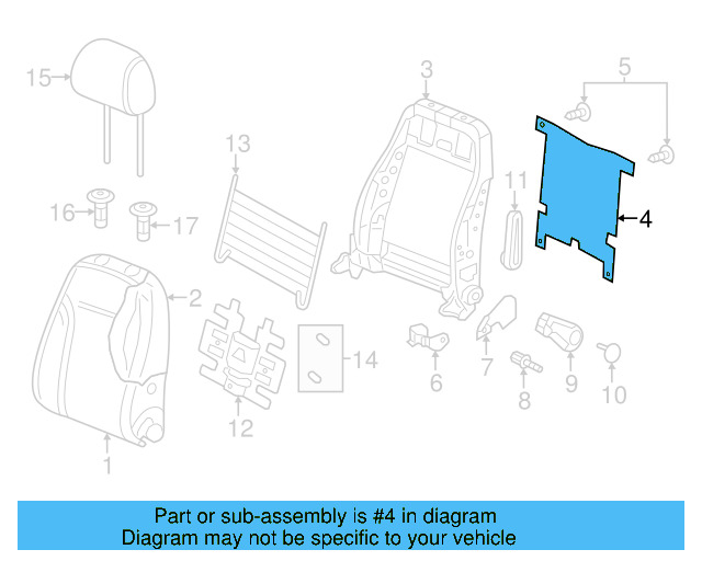 Seat Back Panel 5N0-881-989-D - View 10