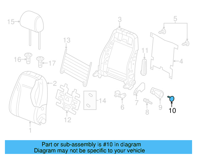 Handle Cap 5C6-881-469-82V - View 15
