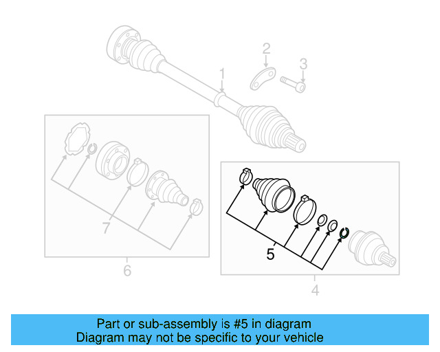 Outer Joint Assembly 5N0-498-099-DX - View 37