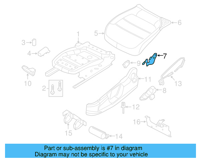 Adjust Lever 1K0-959-817-9B9 - View 21