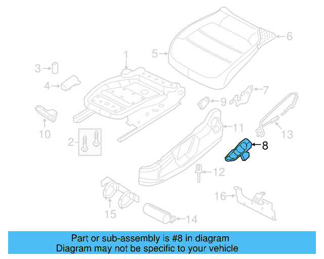 Adjust Lever 1K0-881-092-B - View 17