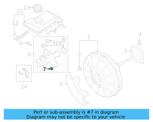 Brake Master Cylinder Nut N-022-146-24 - View 2