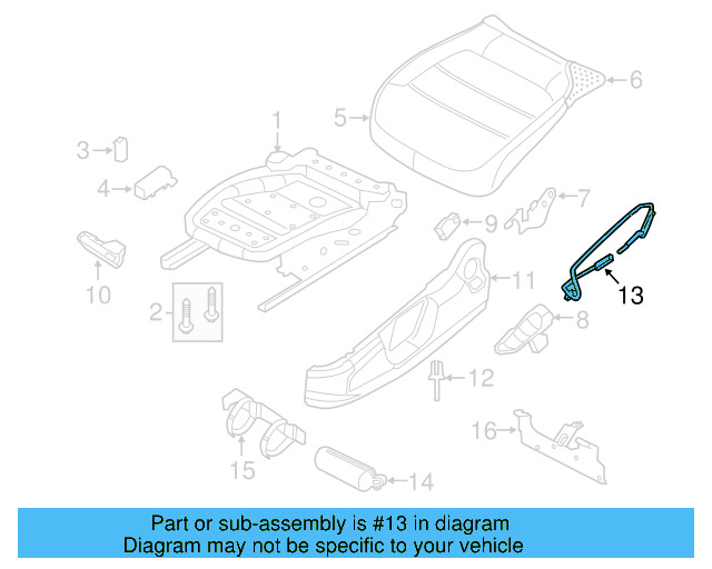 Retaining Bracket 5C6-881-538 - View 7