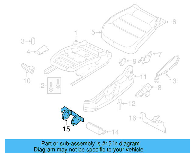 Extinguisher Holder 1K0-882-607-E - View 3