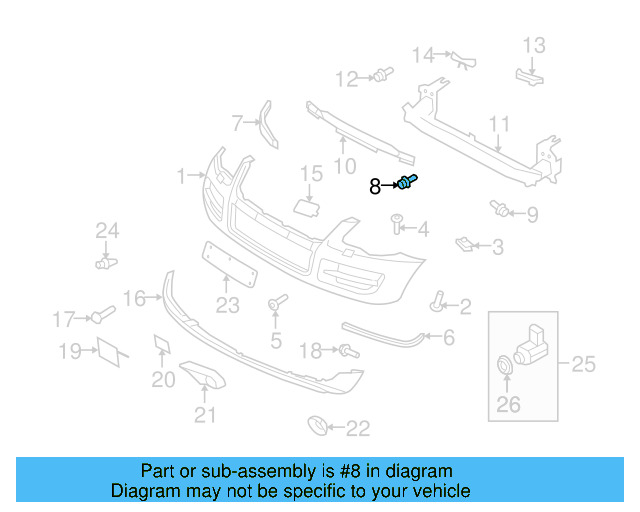 License Bracket 7L6-807-287-J - View 5