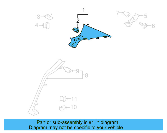 Upper Quarter Trim 3C8-867-242-C-6K8