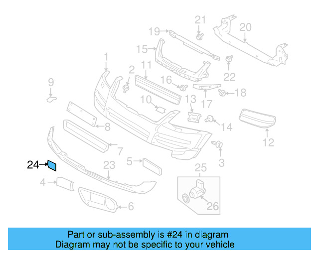 Tow Eye Cap 7L6-807-155-A-9B9 - View 5