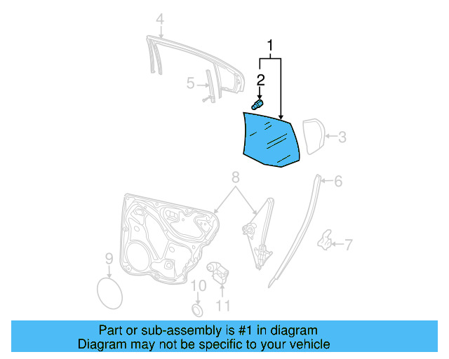 Movable Glass 3C5-845-025 - View 3