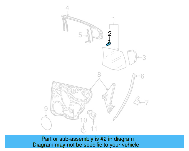 Movable Glass Pin 6N0-839-511 - View 42