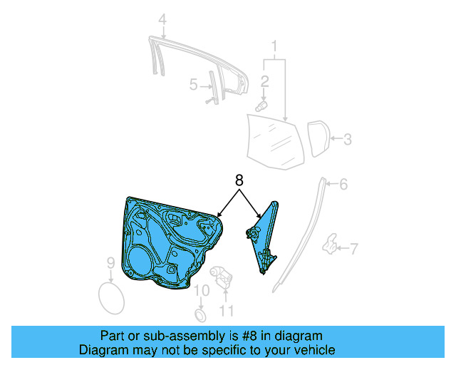 Window Regulator 3C5-839-462-J - View 5