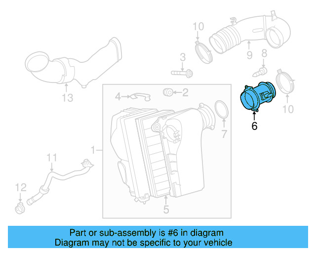 Mass Air Flow Sensor 03H-906-461-A - View 6