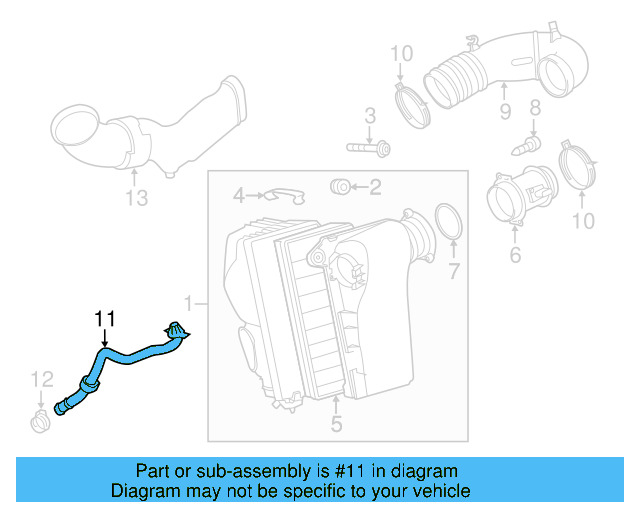 Drain Hose 7P0-129-653 - View 3