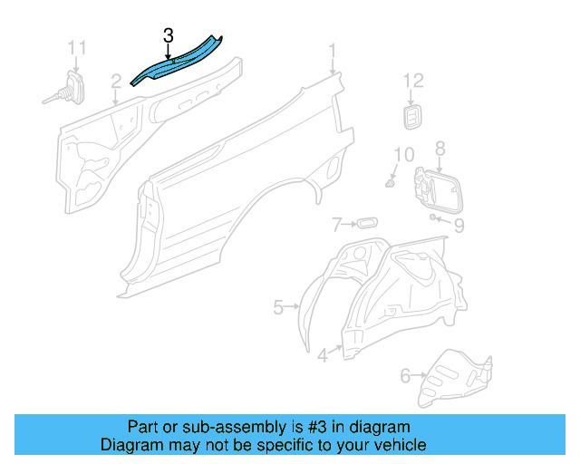 Gutter 1E0-809-393 - View 3