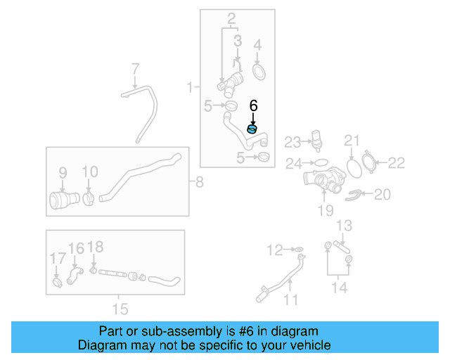 Lower Hose Holder 6R0-121-093-E - View 12