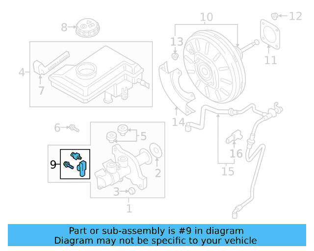 Brake Fluid Level Sensor 1S0-611-377