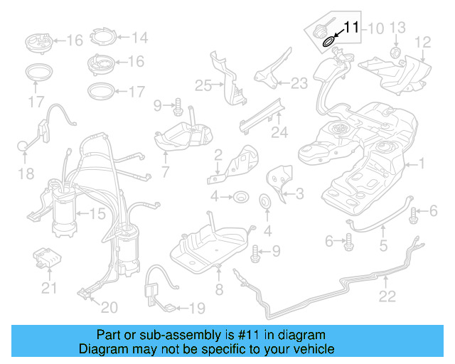 Fuel Cap Seal 1K0-201-557-A - View 27
