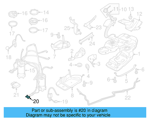 Fuel Pump Assembly 7P0-919-087 - View 8