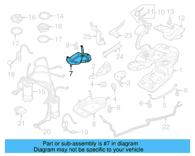 Fuel Tank Skid Plate 7L0-201-974-B - View 3