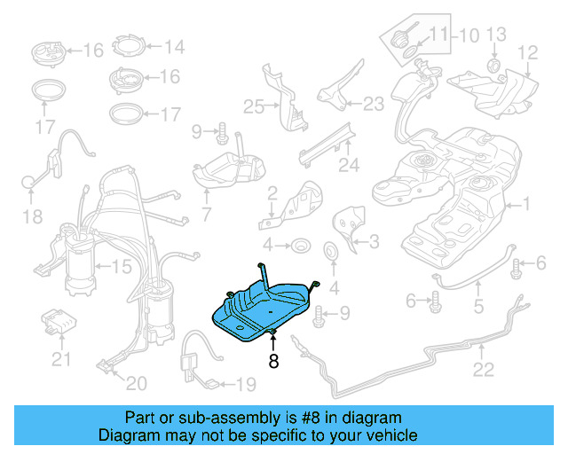 Fuel Tank Skid Plate 7L0-201-973-D - View 2