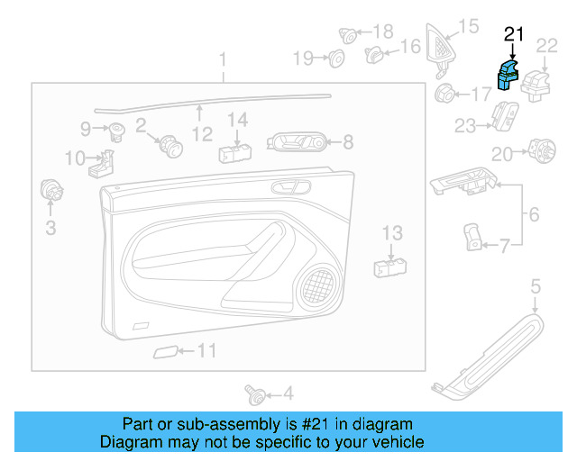 Window Switch 5C5-959-855-A-ICX - View 3