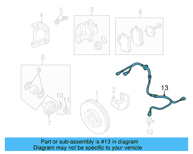 ABS Wheel Speed Sensor 1J0-927-804 - View 38