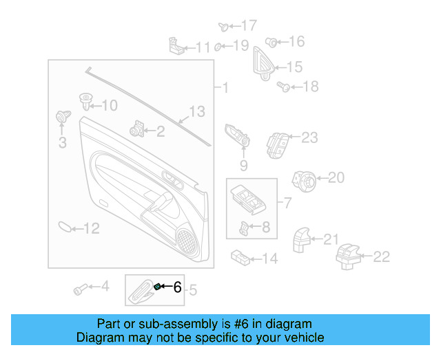 Door Mirror Trim Ring 5C5-837-973-J-82V