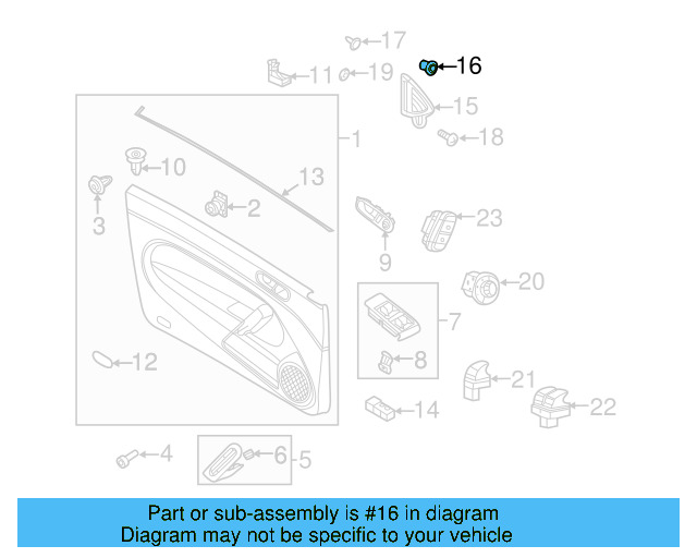 Corner Cover Clip 6E0-837-732 - View 19