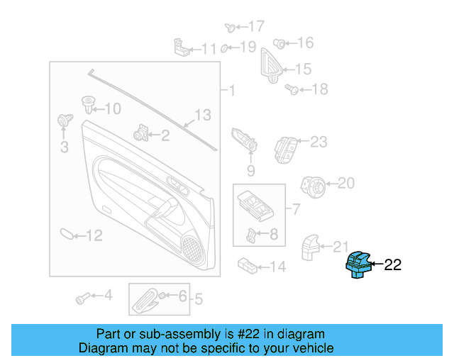 Window Switch 5C5-959-857-B-IFZ