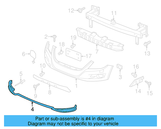 Lower Deflector 5N0-805-903-AE-9B9 - View 4