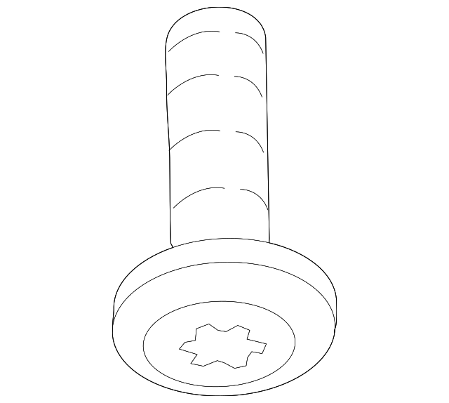 Radiator Support Splash Shield Screw WHT-000-729-A - View 33