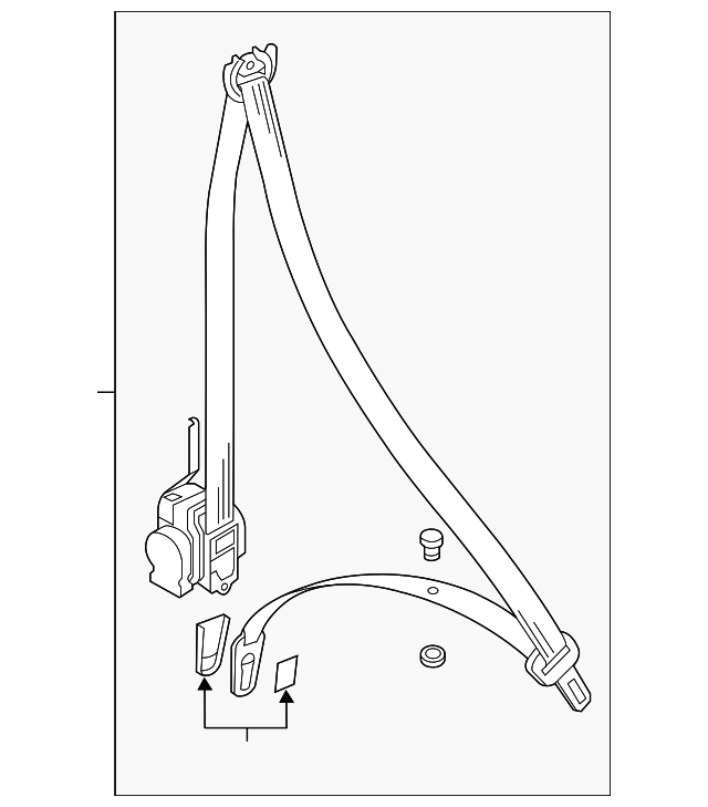 Seat Belt Assembly 7P0-857-706-F-HCP - View 3