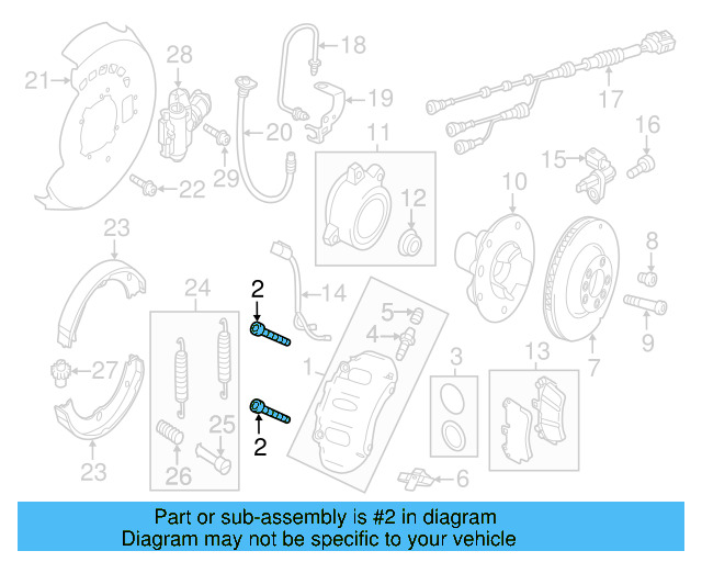 Caliper Mount Bolt N-911-837-01 - View 5