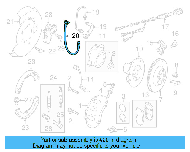 Brake Hose 7P0-611-776 - View 3