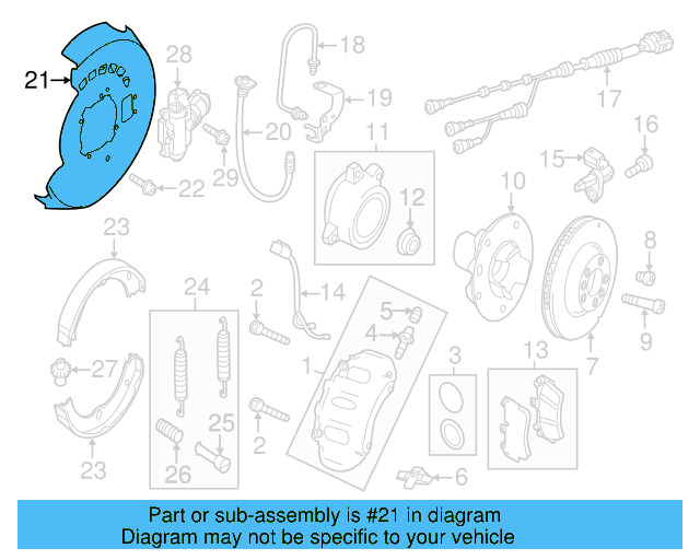 Backing Plate 7P0-609-451-D