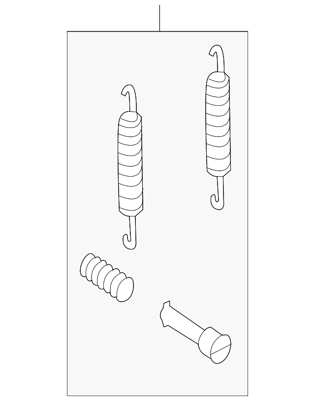 Park Brake Shoes Mount Kit 7P0-698-545 - View 2