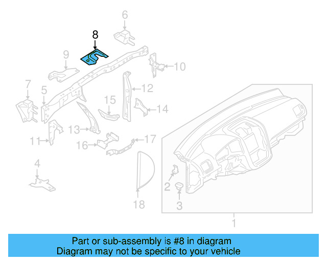 Bracket 1K1-857-022-D - View 20
