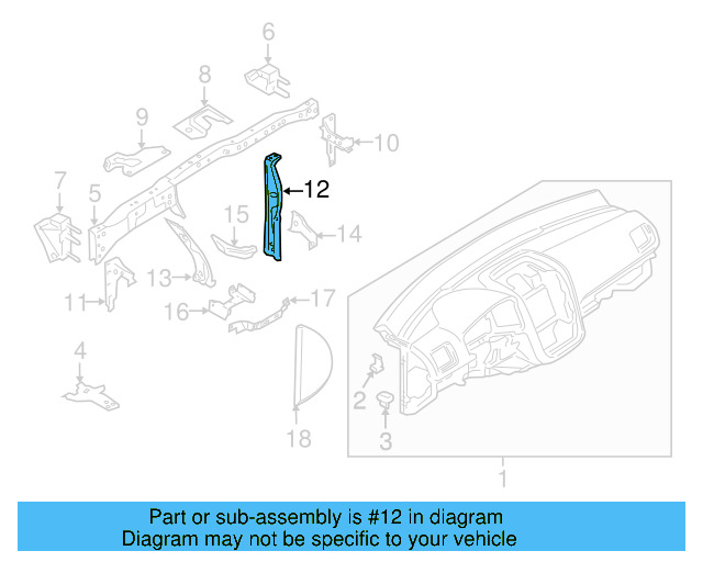 Inner Support 1K1-858-784-C - View 16