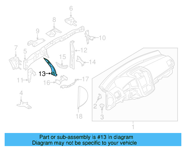 Inner Support 1K1-858-783-B - View 14