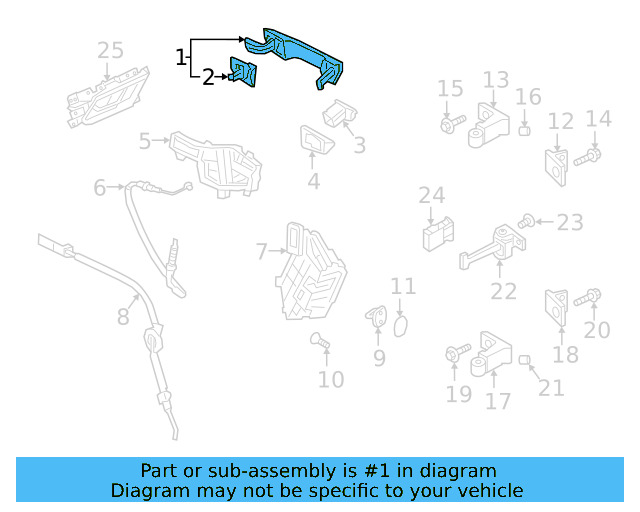 Handle, Outside 5G0-837-205-R-GRU - View 10
