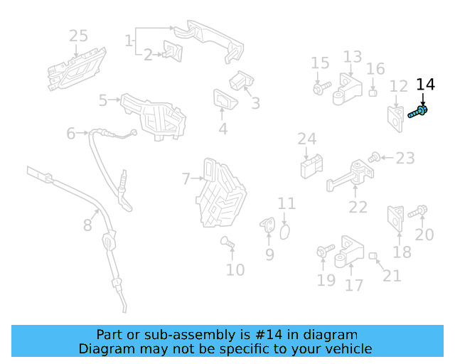 Upper Hinge Mount Bolt N-912-056-02 - View 5